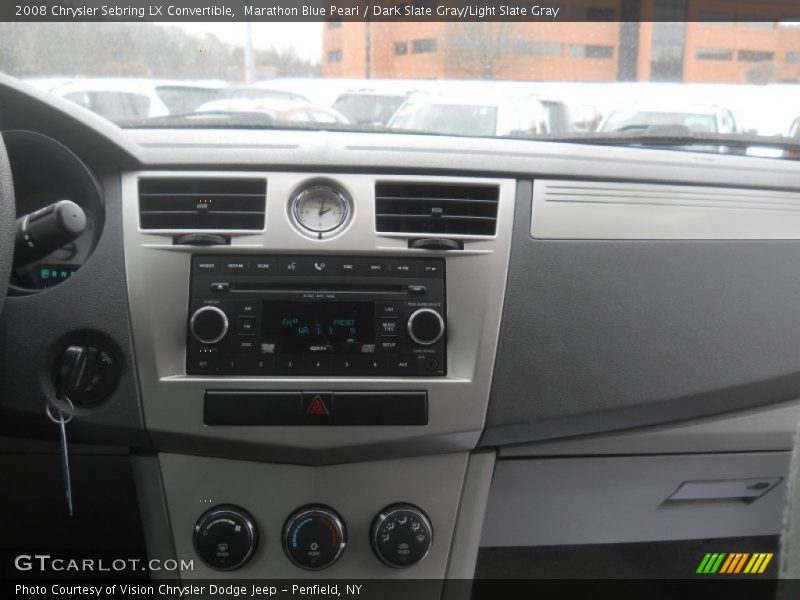 Marathon Blue Pearl / Dark Slate Gray/Light Slate Gray 2008 Chrysler Sebring LX Convertible