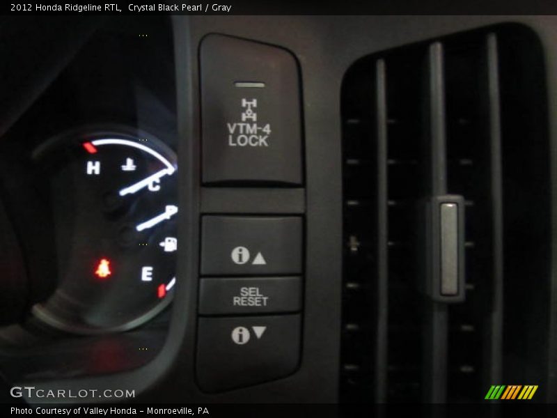 Crystal Black Pearl / Gray 2012 Honda Ridgeline RTL