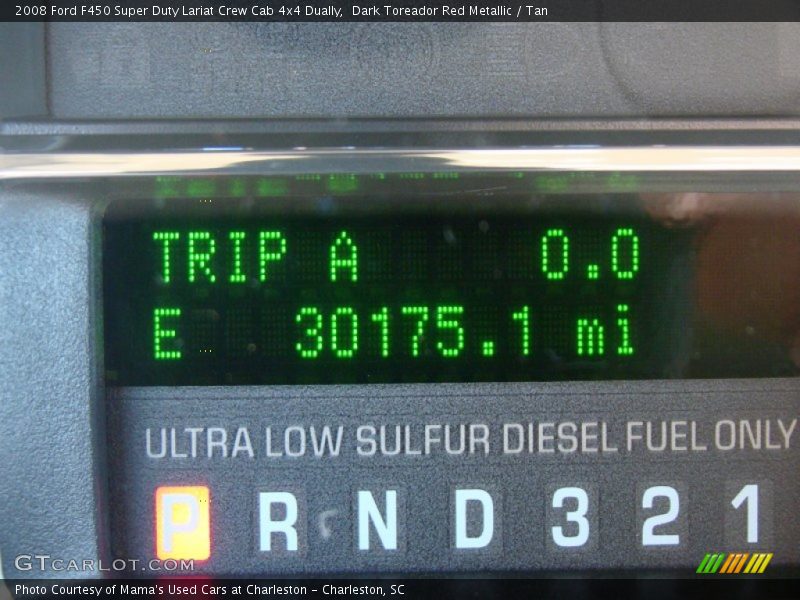 Dark Toreador Red Metallic / Tan 2008 Ford F450 Super Duty Lariat Crew Cab 4x4 Dually