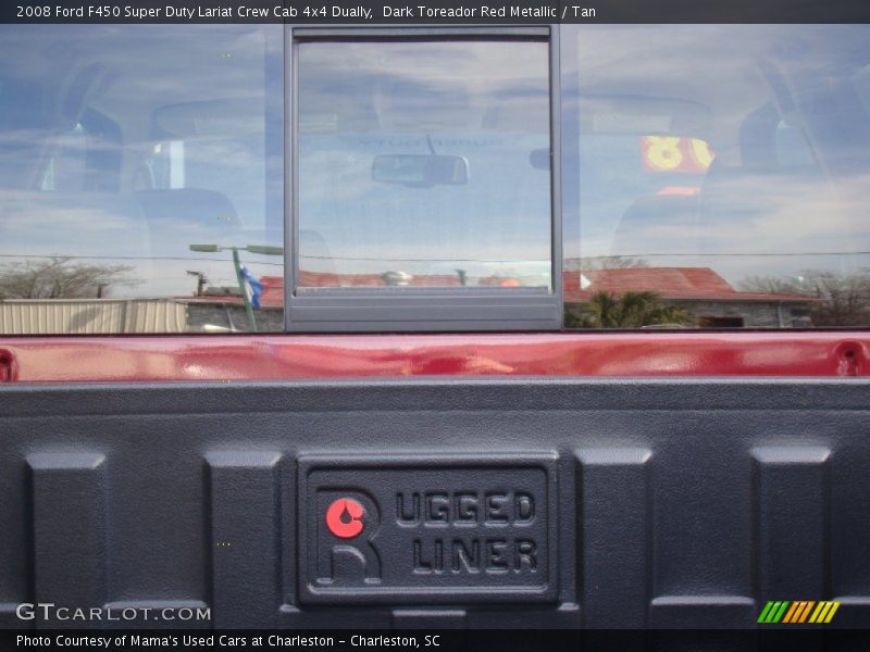 Dark Toreador Red Metallic / Tan 2008 Ford F450 Super Duty Lariat Crew Cab 4x4 Dually