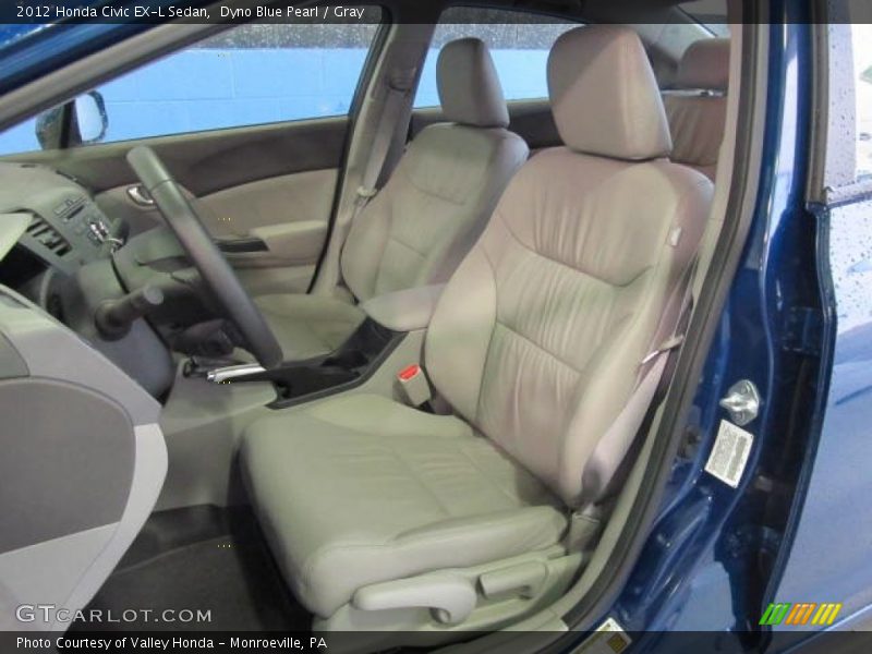 2012 Civic EX-L Sedan Gray Interior