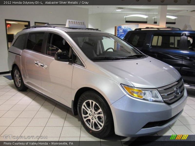 Alabaster Silver Metallic / Gray 2012 Honda Odyssey EX-L