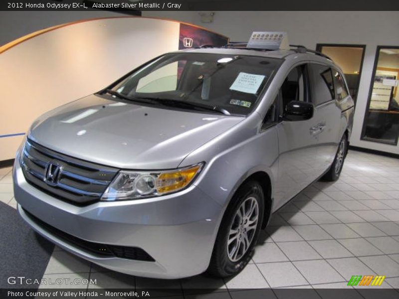 Alabaster Silver Metallic / Gray 2012 Honda Odyssey EX-L