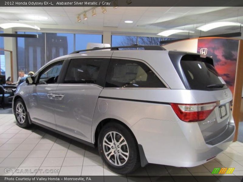 Alabaster Silver Metallic / Gray 2012 Honda Odyssey EX-L