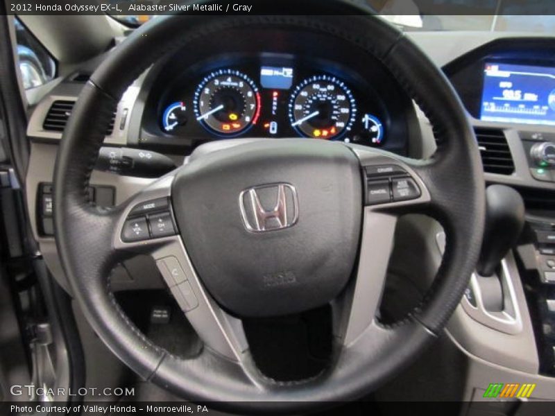 Alabaster Silver Metallic / Gray 2012 Honda Odyssey EX-L