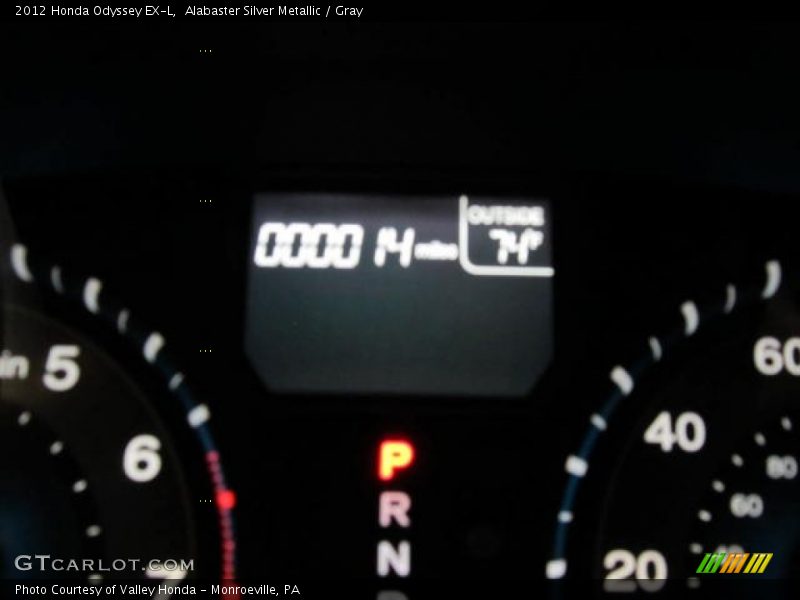 Alabaster Silver Metallic / Gray 2012 Honda Odyssey EX-L