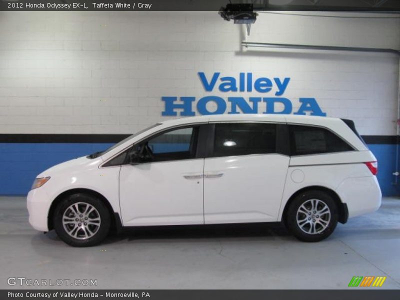 Taffeta White / Gray 2012 Honda Odyssey EX-L