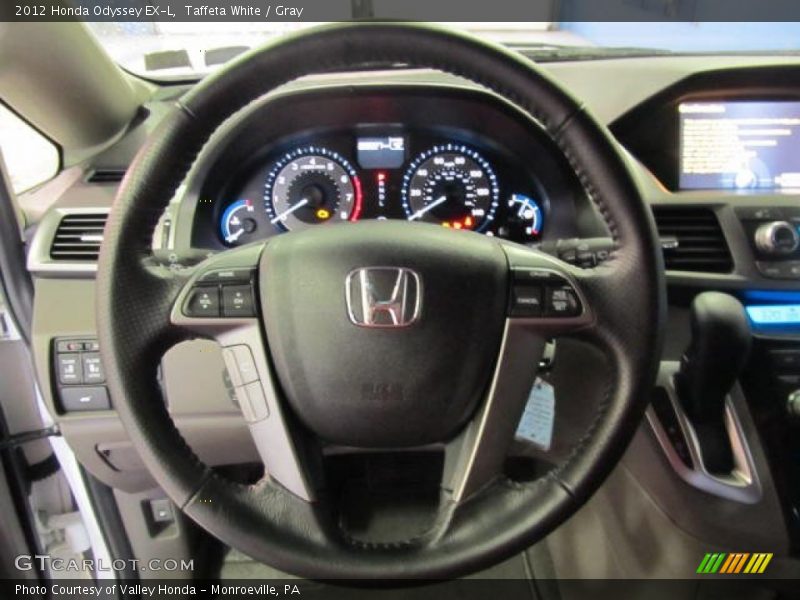 Taffeta White / Gray 2012 Honda Odyssey EX-L