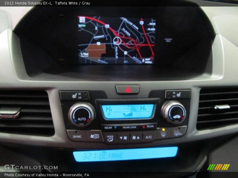 Taffeta White / Gray 2012 Honda Odyssey EX-L
