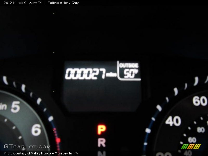 Taffeta White / Gray 2012 Honda Odyssey EX-L