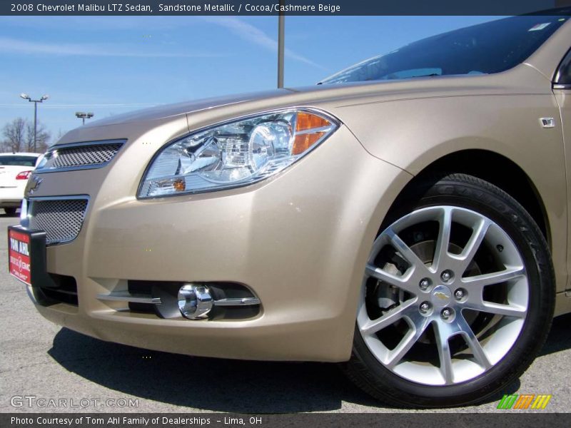 Sandstone Metallic / Cocoa/Cashmere Beige 2008 Chevrolet Malibu LTZ Sedan