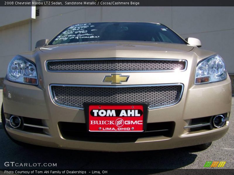 Sandstone Metallic / Cocoa/Cashmere Beige 2008 Chevrolet Malibu LTZ Sedan