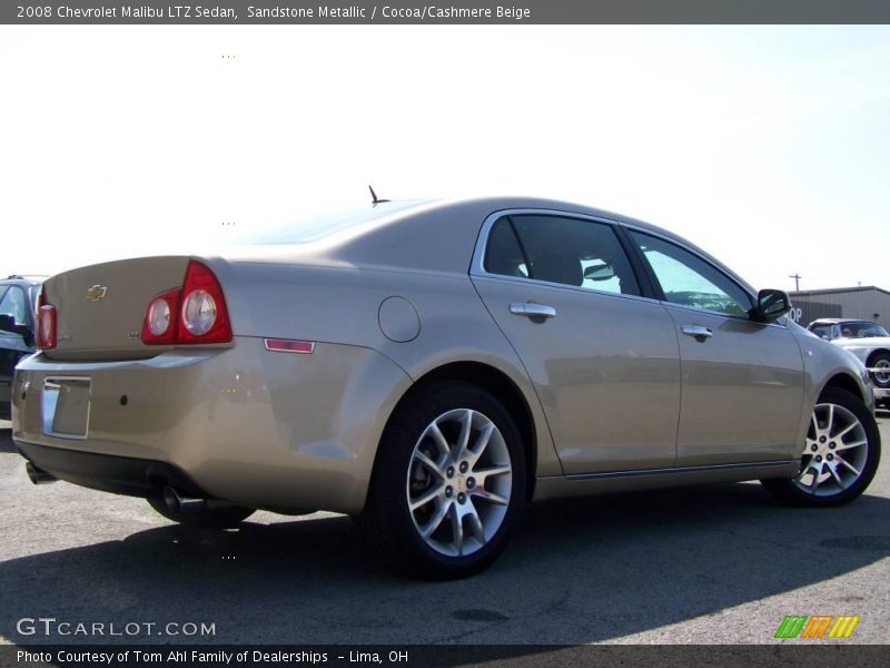 Sandstone Metallic / Cocoa/Cashmere Beige 2008 Chevrolet Malibu LTZ Sedan