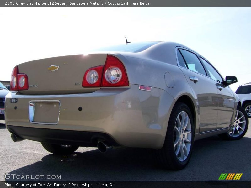 Sandstone Metallic / Cocoa/Cashmere Beige 2008 Chevrolet Malibu LTZ Sedan