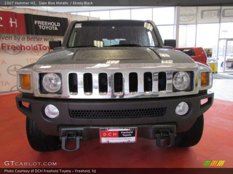 Slate Blue Metallic / Ebony Black 2007 Hummer H3