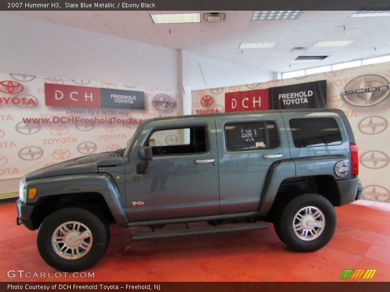 Slate Blue Metallic / Ebony Black 2007 Hummer H3