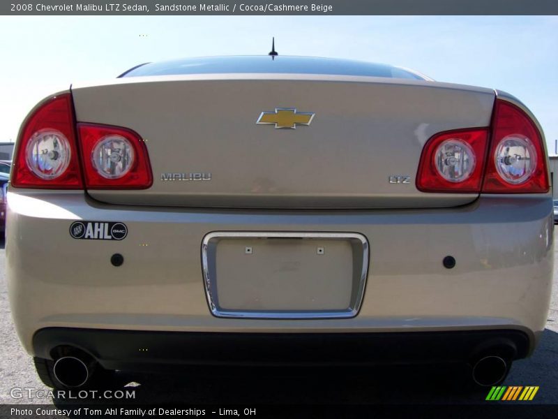 Sandstone Metallic / Cocoa/Cashmere Beige 2008 Chevrolet Malibu LTZ Sedan
