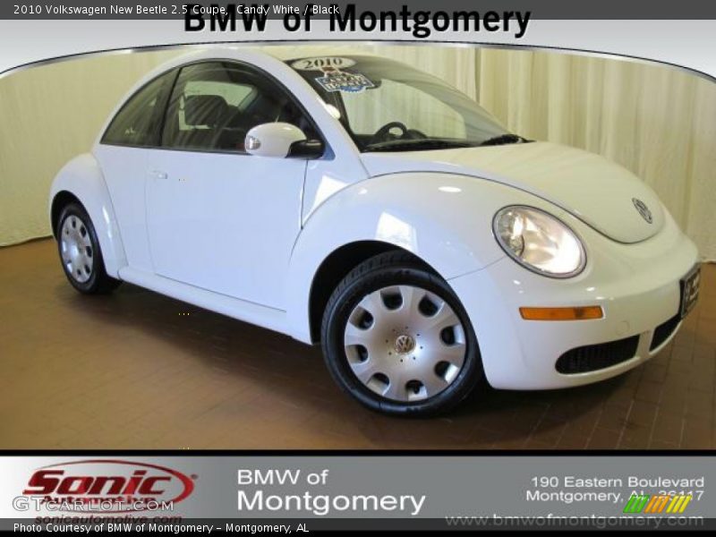 Candy White / Black 2010 Volkswagen New Beetle 2.5 Coupe