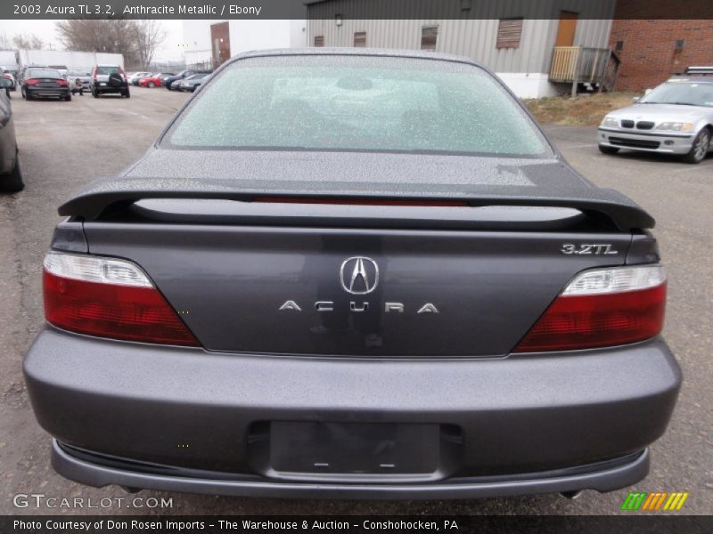 Anthracite Metallic / Ebony 2003 Acura TL 3.2