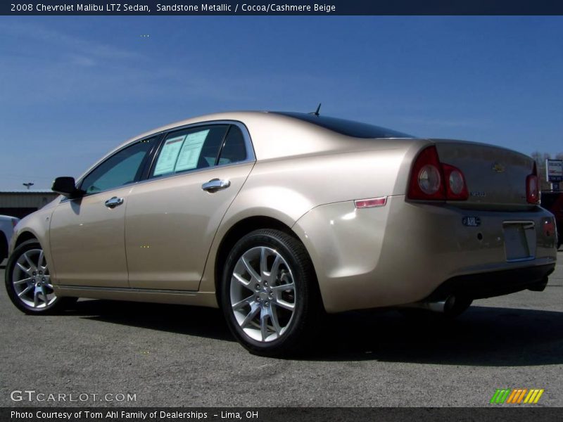 Sandstone Metallic / Cocoa/Cashmere Beige 2008 Chevrolet Malibu LTZ Sedan