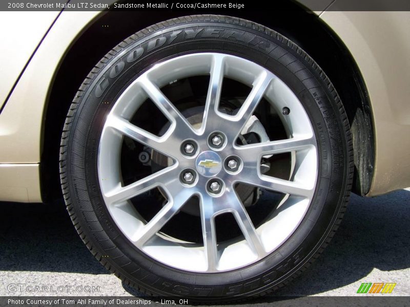 Sandstone Metallic / Cocoa/Cashmere Beige 2008 Chevrolet Malibu LTZ Sedan