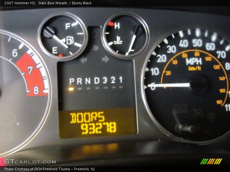 Slate Blue Metallic / Ebony Black 2007 Hummer H3