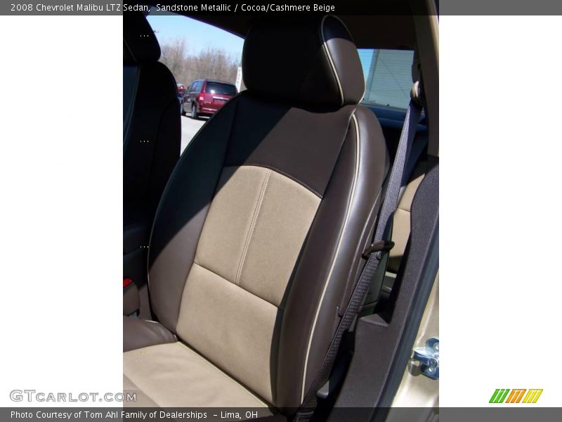 Sandstone Metallic / Cocoa/Cashmere Beige 2008 Chevrolet Malibu LTZ Sedan
