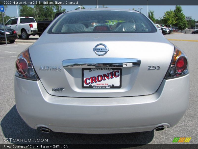 Brilliant Silver / Charcoal 2012 Nissan Altima 2.5 S