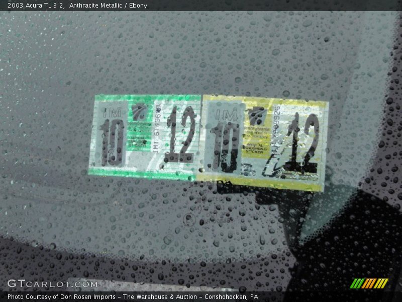 Anthracite Metallic / Ebony 2003 Acura TL 3.2