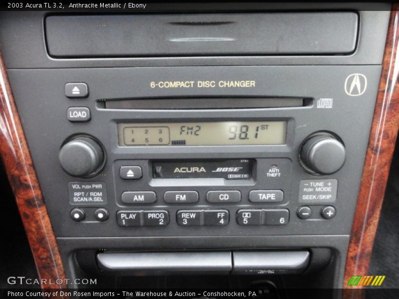 Anthracite Metallic / Ebony 2003 Acura TL 3.2