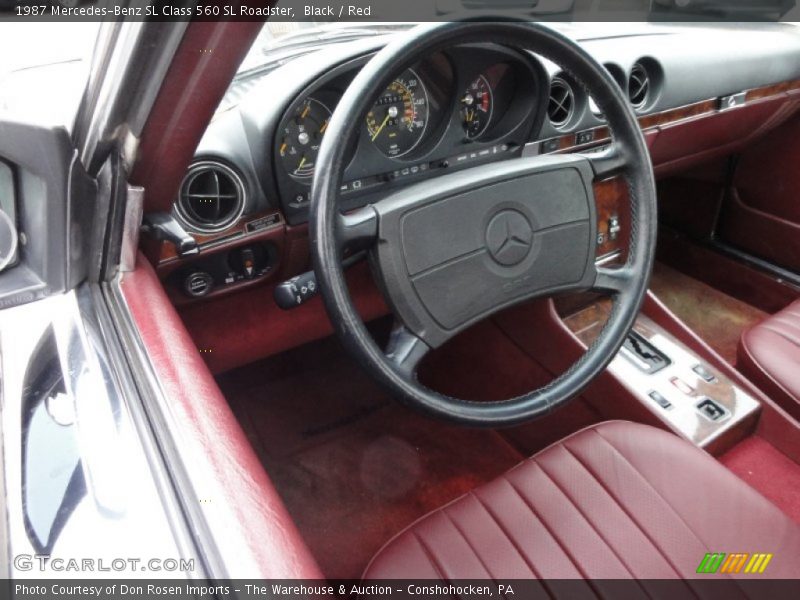  1987 SL Class 560 SL Roadster Red Interior