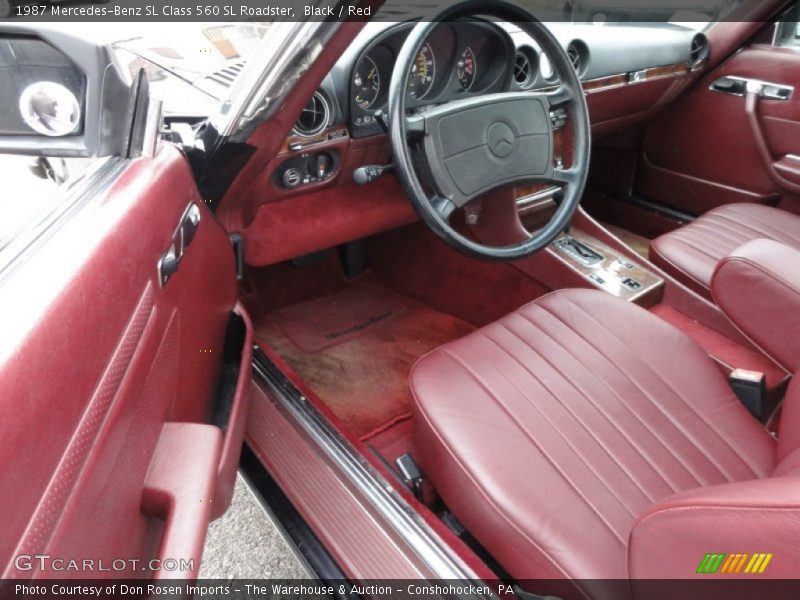  1987 SL Class 560 SL Roadster Red Interior