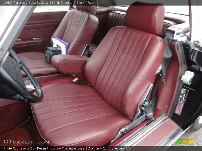 Front Seat of 1987 SL Class 560 SL Roadster