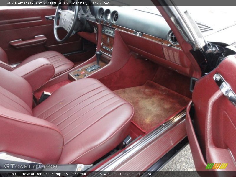  1987 SL Class 560 SL Roadster Red Interior