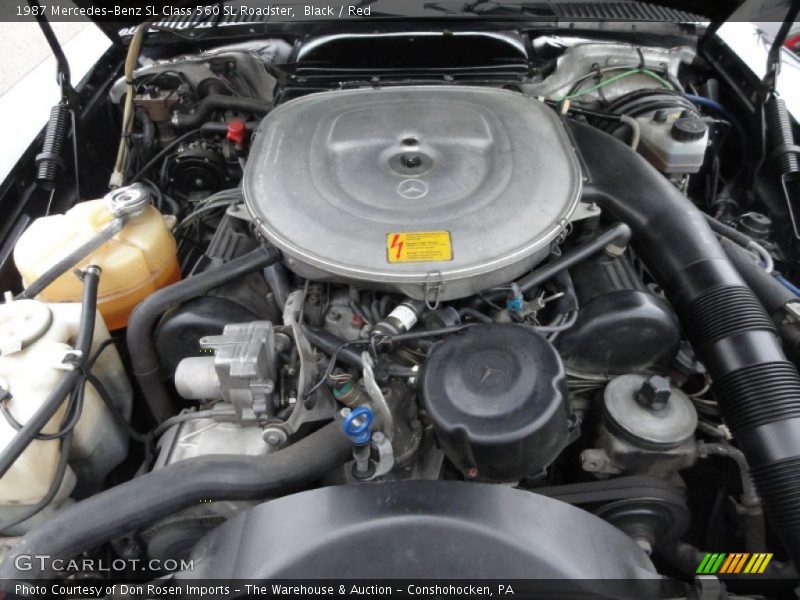  1987 SL Class 560 SL Roadster Engine - 5.6 Liter SOHC 16-Valve V8