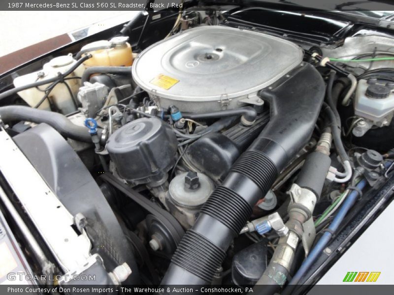  1987 SL Class 560 SL Roadster Engine - 5.6 Liter SOHC 16-Valve V8