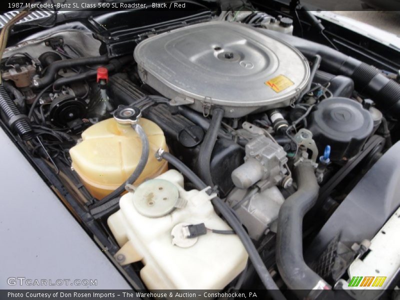  1987 SL Class 560 SL Roadster Engine - 5.6 Liter SOHC 16-Valve V8
