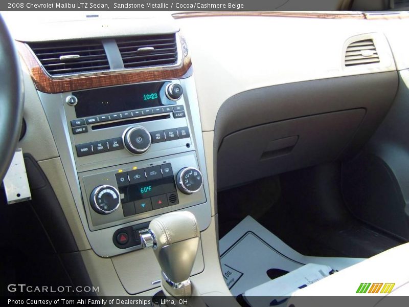 Sandstone Metallic / Cocoa/Cashmere Beige 2008 Chevrolet Malibu LTZ Sedan