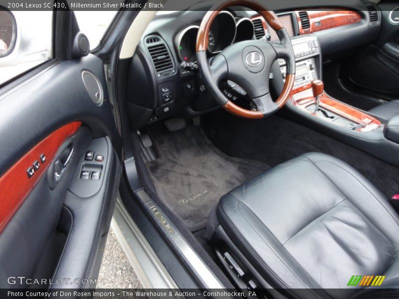 Millennium Silver Metallic / Black 2004 Lexus SC 430