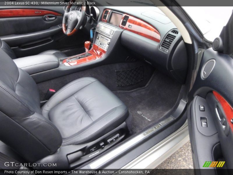 Millennium Silver Metallic / Black 2004 Lexus SC 430