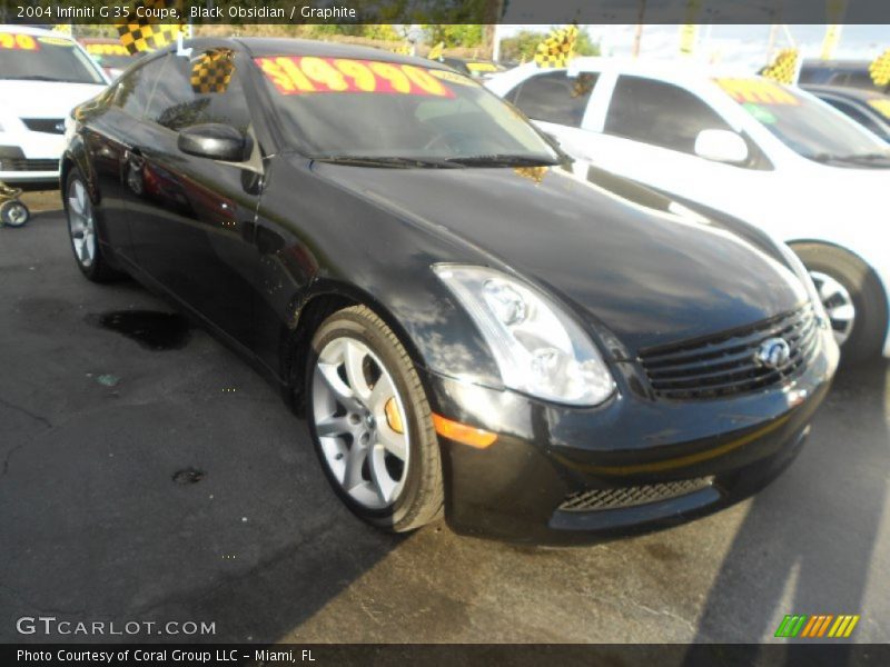 Black Obsidian / Graphite 2004 Infiniti G 35 Coupe