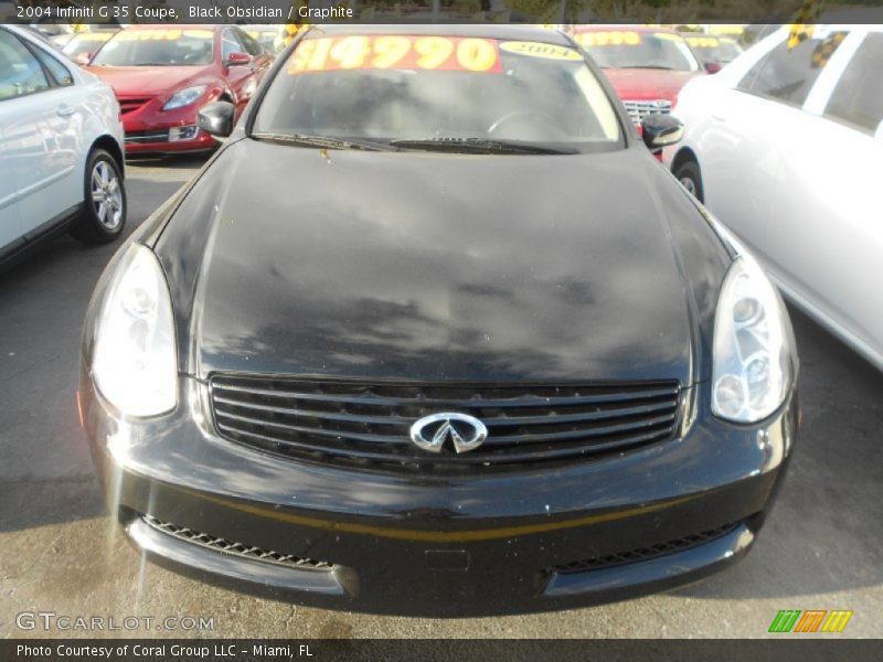 Black Obsidian / Graphite 2004 Infiniti G 35 Coupe
