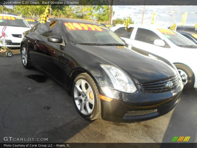 Black Obsidian / Graphite 2004 Infiniti G 35 Coupe