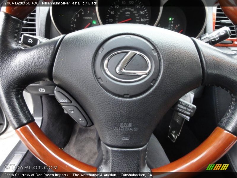 Millennium Silver Metallic / Black 2004 Lexus SC 430