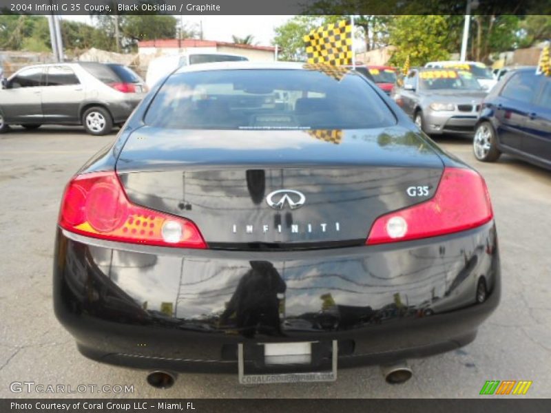 Black Obsidian / Graphite 2004 Infiniti G 35 Coupe