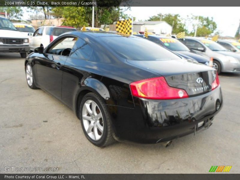 Black Obsidian / Graphite 2004 Infiniti G 35 Coupe