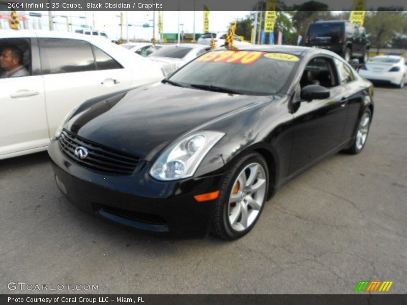 Black Obsidian / Graphite 2004 Infiniti G 35 Coupe