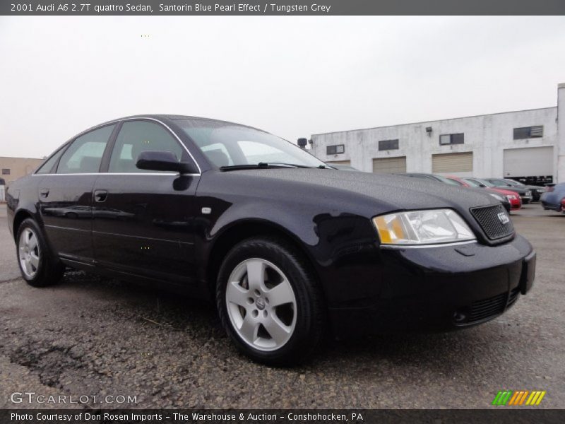 Santorin Blue Pearl Effect / Tungsten Grey 2001 Audi A6 2.7T quattro Sedan