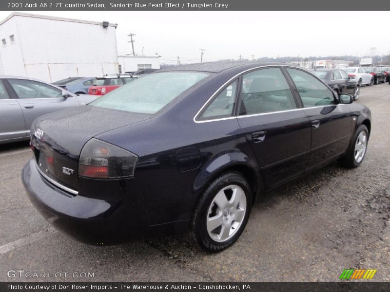Santorin Blue Pearl Effect / Tungsten Grey 2001 Audi A6 2.7T quattro Sedan