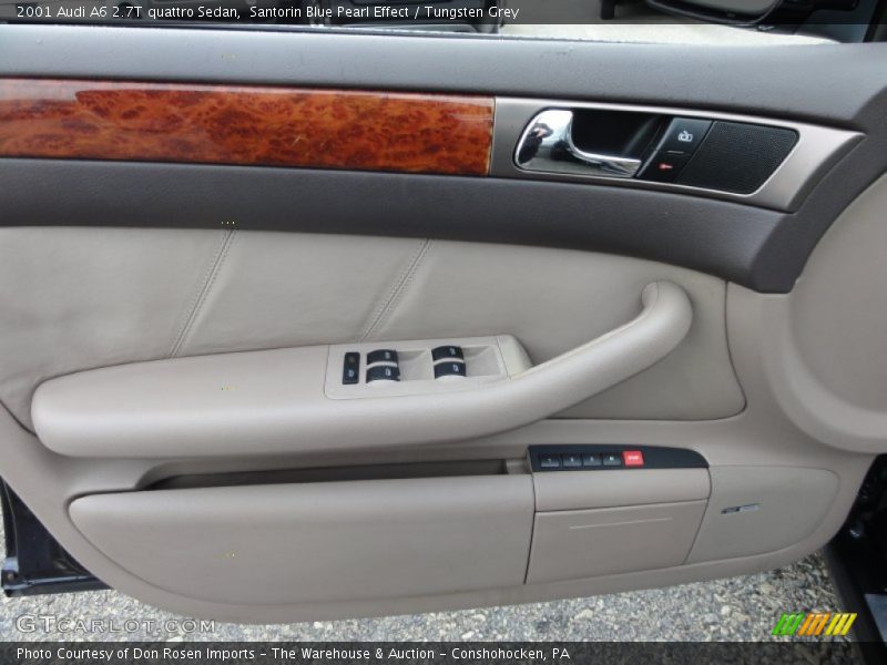 Santorin Blue Pearl Effect / Tungsten Grey 2001 Audi A6 2.7T quattro Sedan